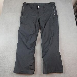 Columbia Snow Pants Mens 2XL Black Omni-Tech Insulated Ski Waterproof Snowboard